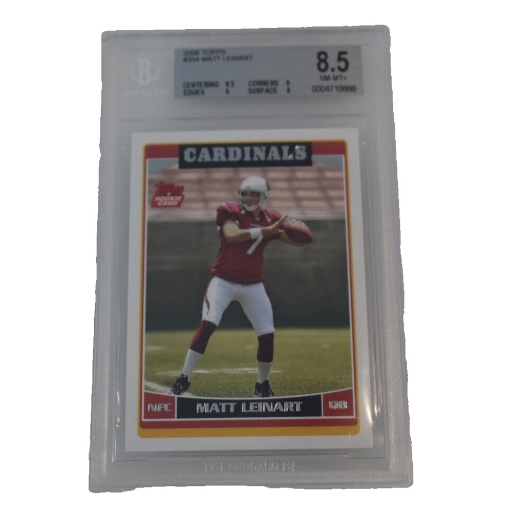 2006 Topps #354 Matt Leinart (RC) Arizona Cardinals BGS 8.5 NM-MT+